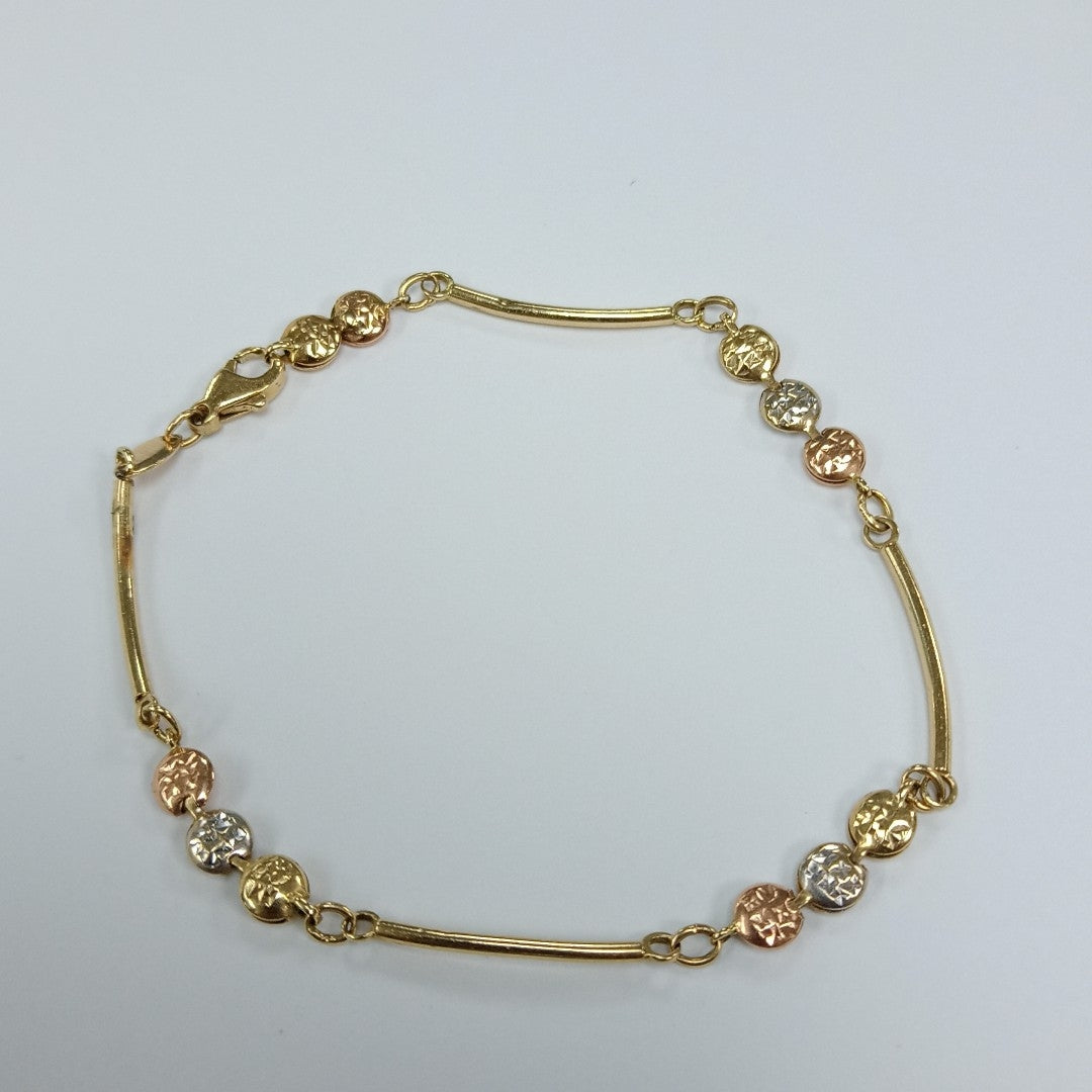 PULSERA ORO,RODIADO 14 K 3,00 GRMS (SEMINUEVO)