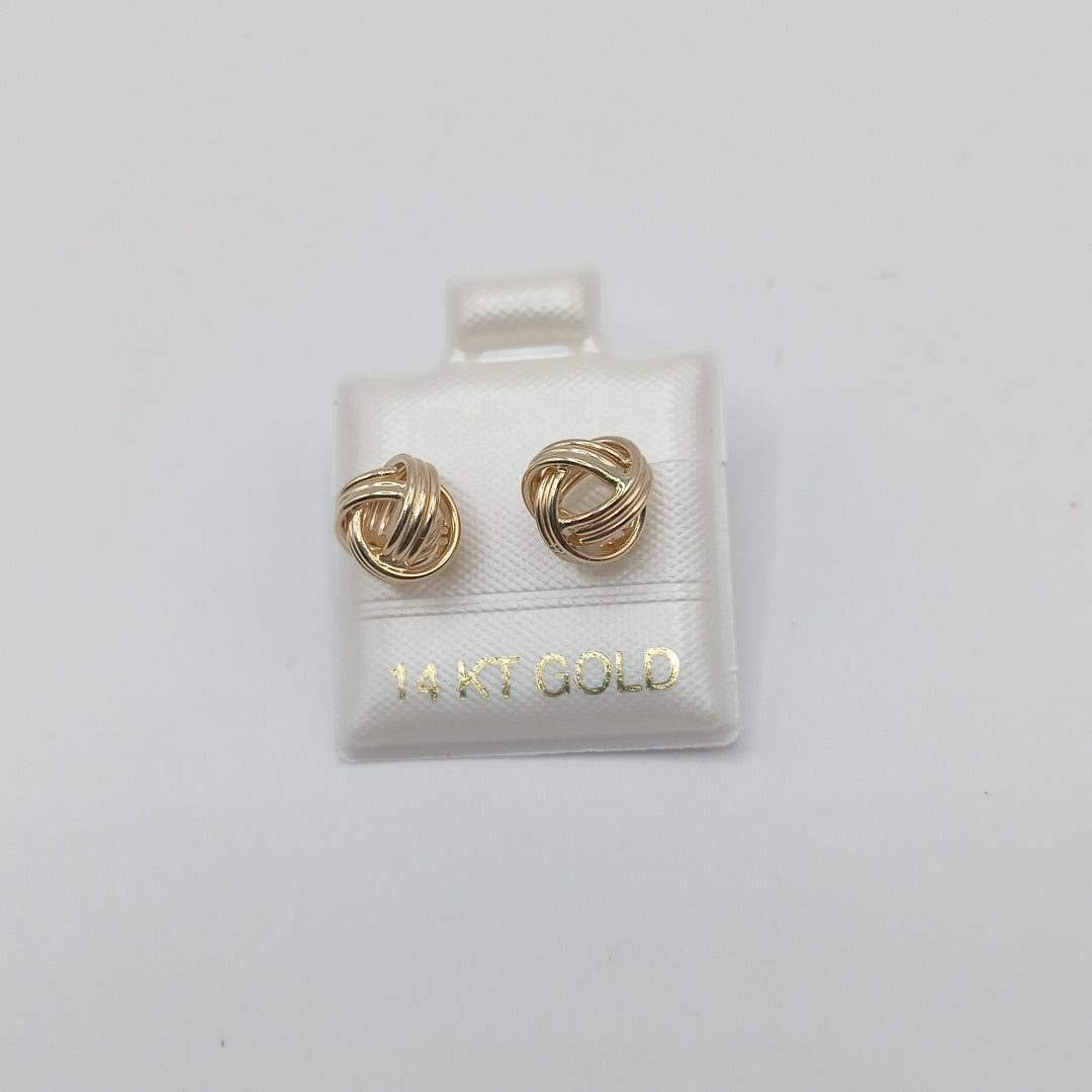 BROQUELES ORO 14K 1.8 (NUEVO)