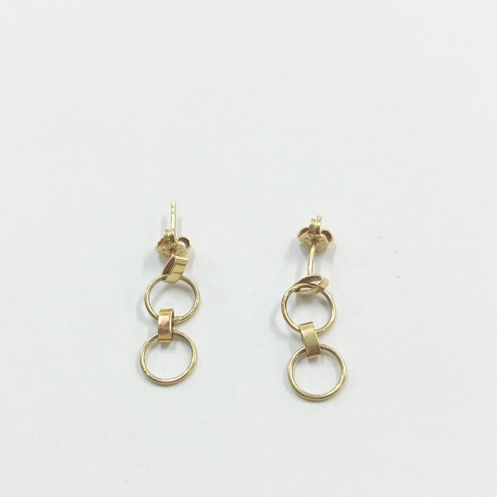 ARETES PAR ORO 14 K 1,40 GRMS (SEMINUEVO)