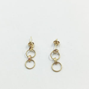 ARETES PAR ORO 14 K 1,40 GRMS (SEMINUEVO)