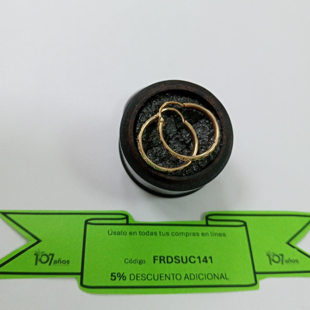 ARRACADAS PAR ORO 10 K 1.4 GRMS (SEMINUEVO)