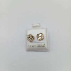 BROQUELES ORO 14K 1.5 (NUEVO)