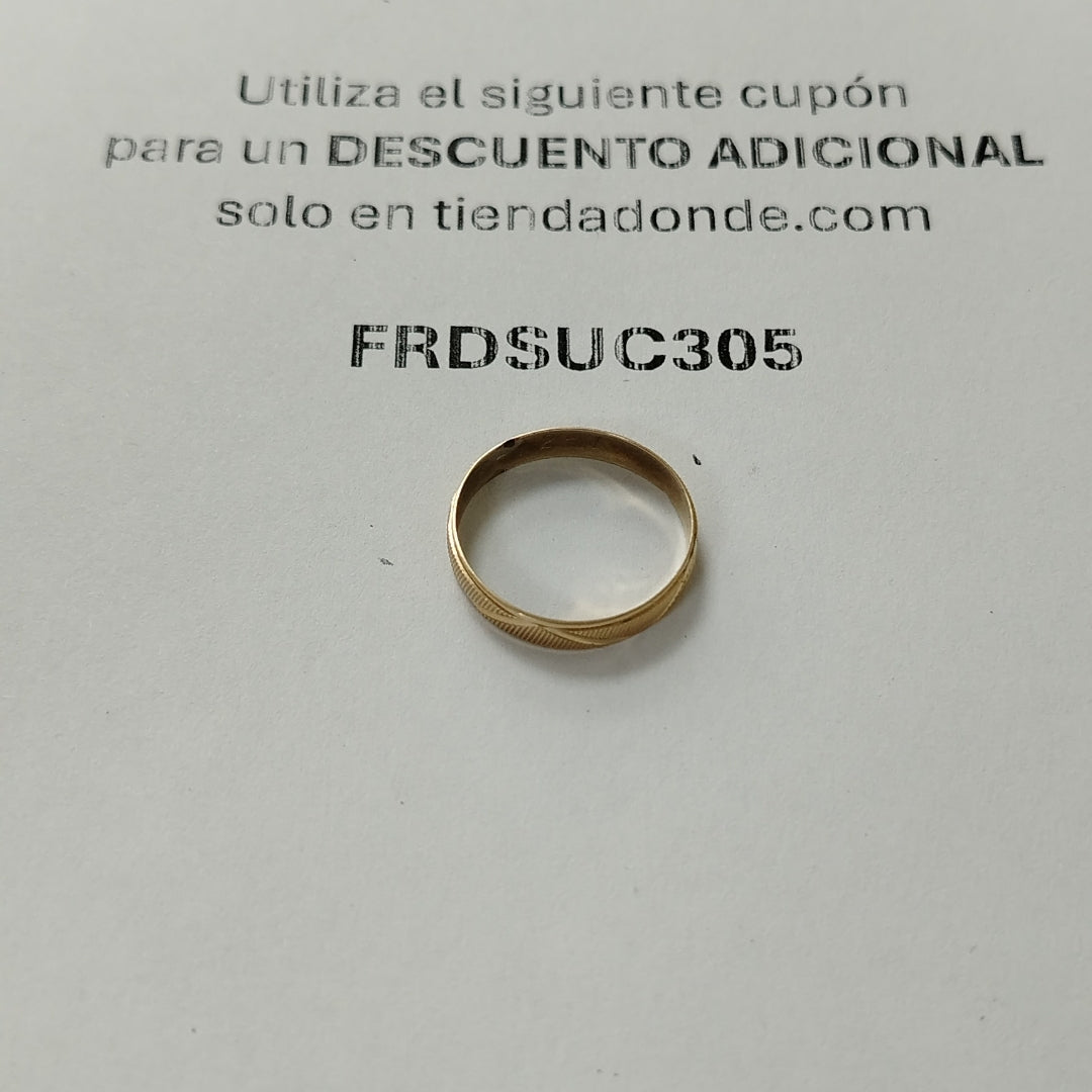 ARGOLLA ORO 10 K 1,40 GRMS (SEMINUEVO)