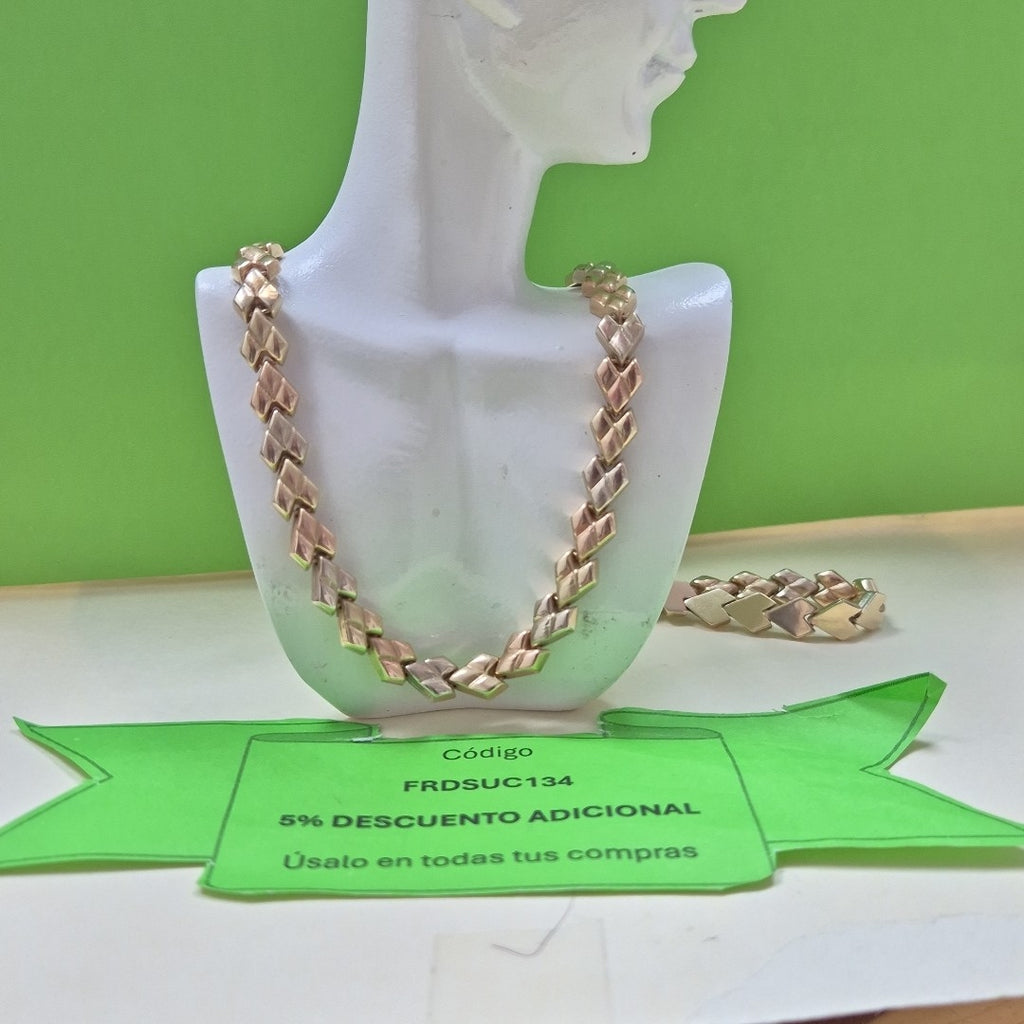 GARGANTILLA ORO COMBINADO 14 K 21,00 GRMS (SEMINUEVO)