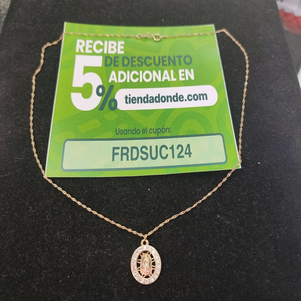 CADENA, DIJE ORO 10 K 2 GRMS (SEMINUEVO)