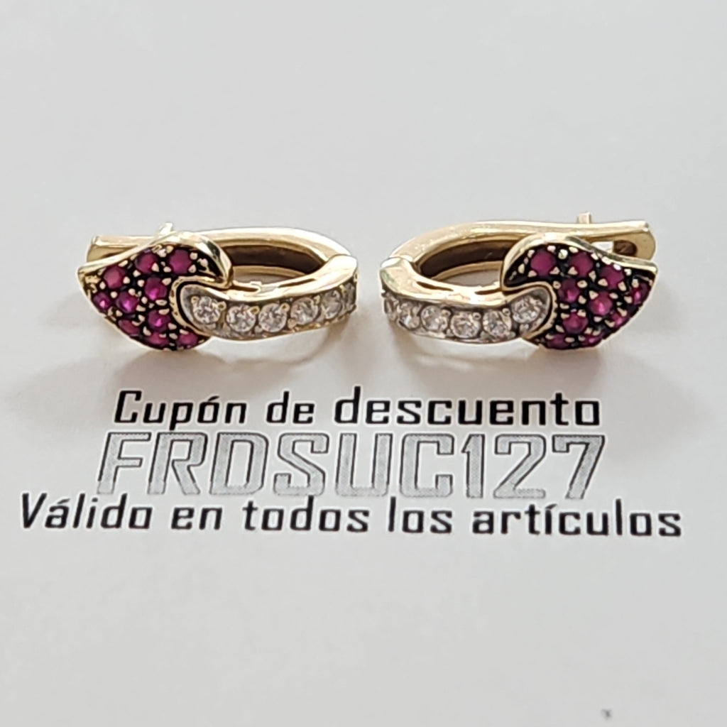 ARETES PAR ORO 14 K 4.2 GRMS (SEMINUEVO)