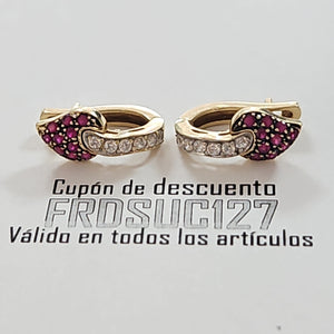 ARETES PAR ORO 14 K 4.2 GRMS (SEMINUEVO)