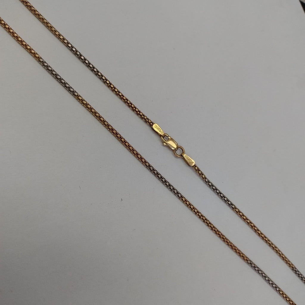 CADENA ORO COMBINADO 10 K 3 GRMS (SEMINUEVO)