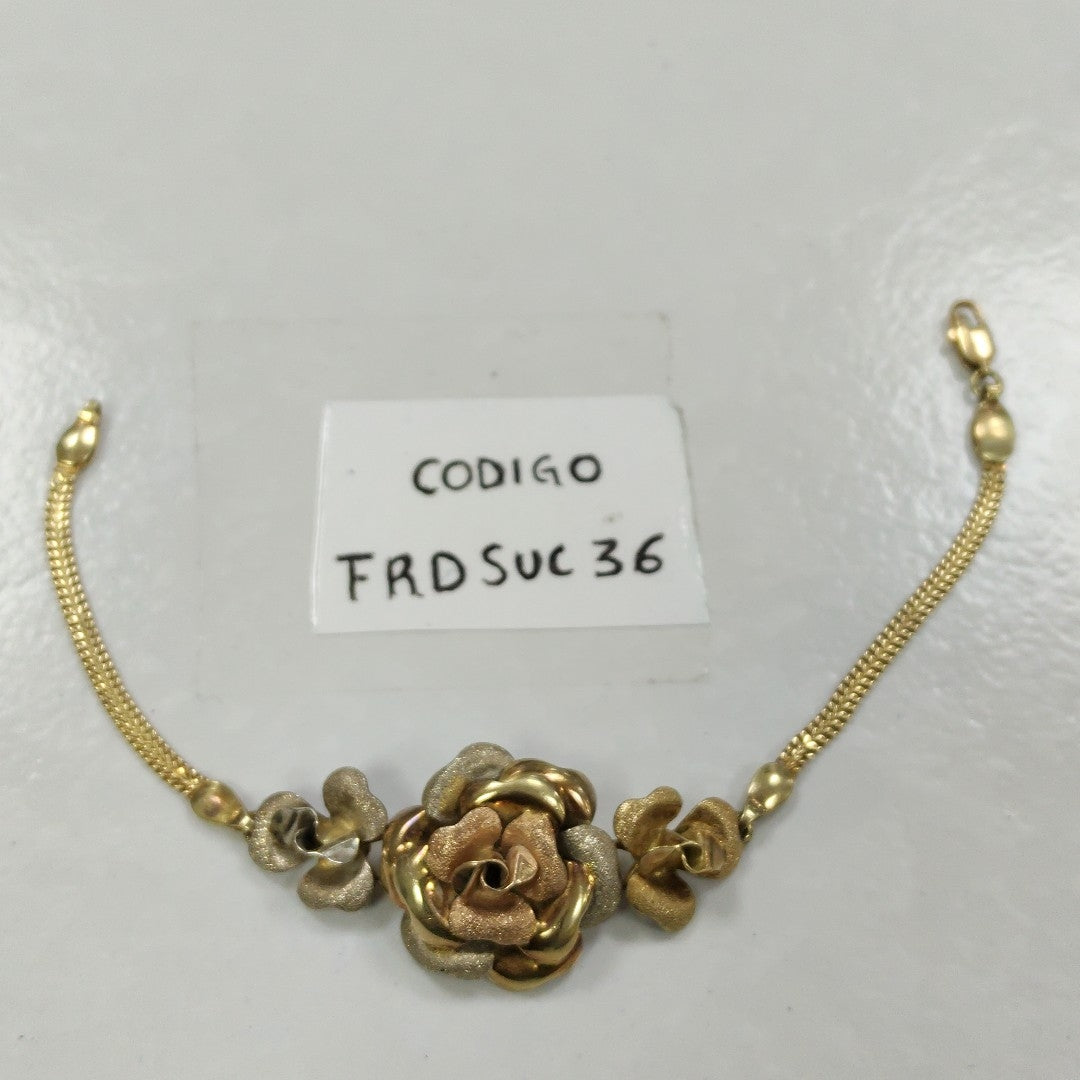 PULSERA ORO, ORO COMBINADO 14 K 9.5 GRMS (SEMINUEVO)