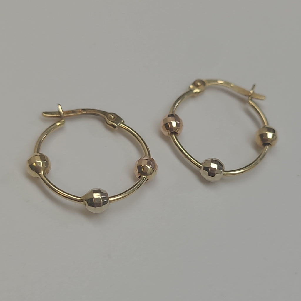 ARRACADAS PAR ORO 14 K 2.2 GRMS (SEMINUEVO)