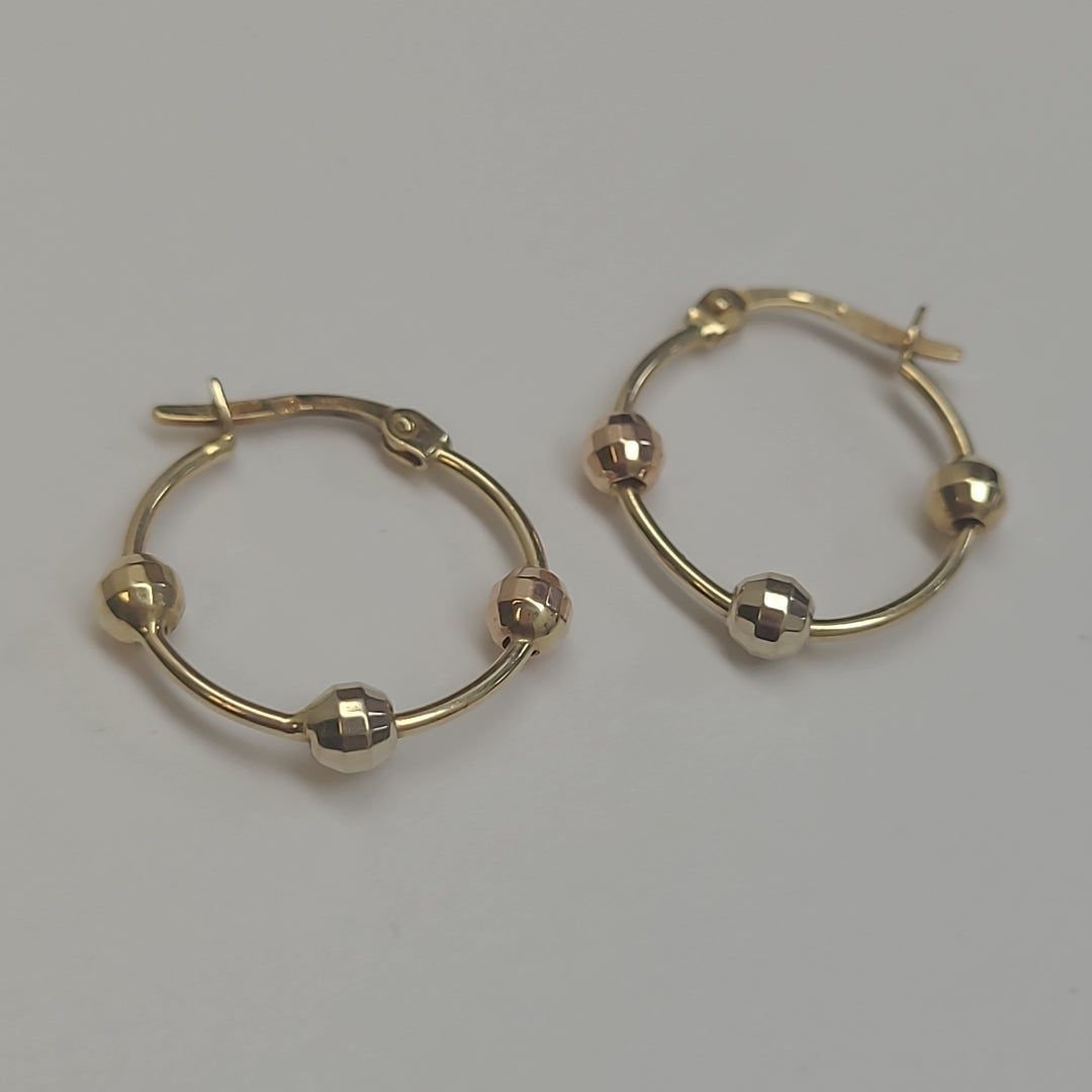 ARRACADAS PAR ORO 14 K 2.2 GRMS (SEMINUEVO)