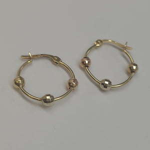 ARRACADAS PAR ORO 14 K 2.2 GRMS (SEMINUEVO)