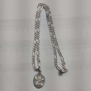CADENA, MEDALLA RELIGIOSA PLATA 12.2 GRMS (SEMINUEVO)