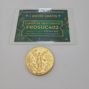 Moneda Centenario Cincuenta Pesos Oro Mexicano 21.6K