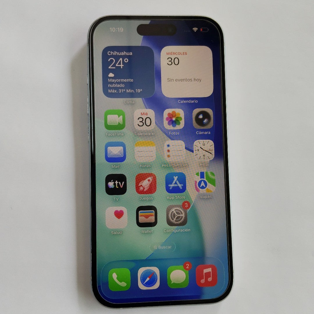 CELULAR APPLE IPHONE 15 A3089 (2023) 128 GB 6 GB RAM (SEMINUEVO)