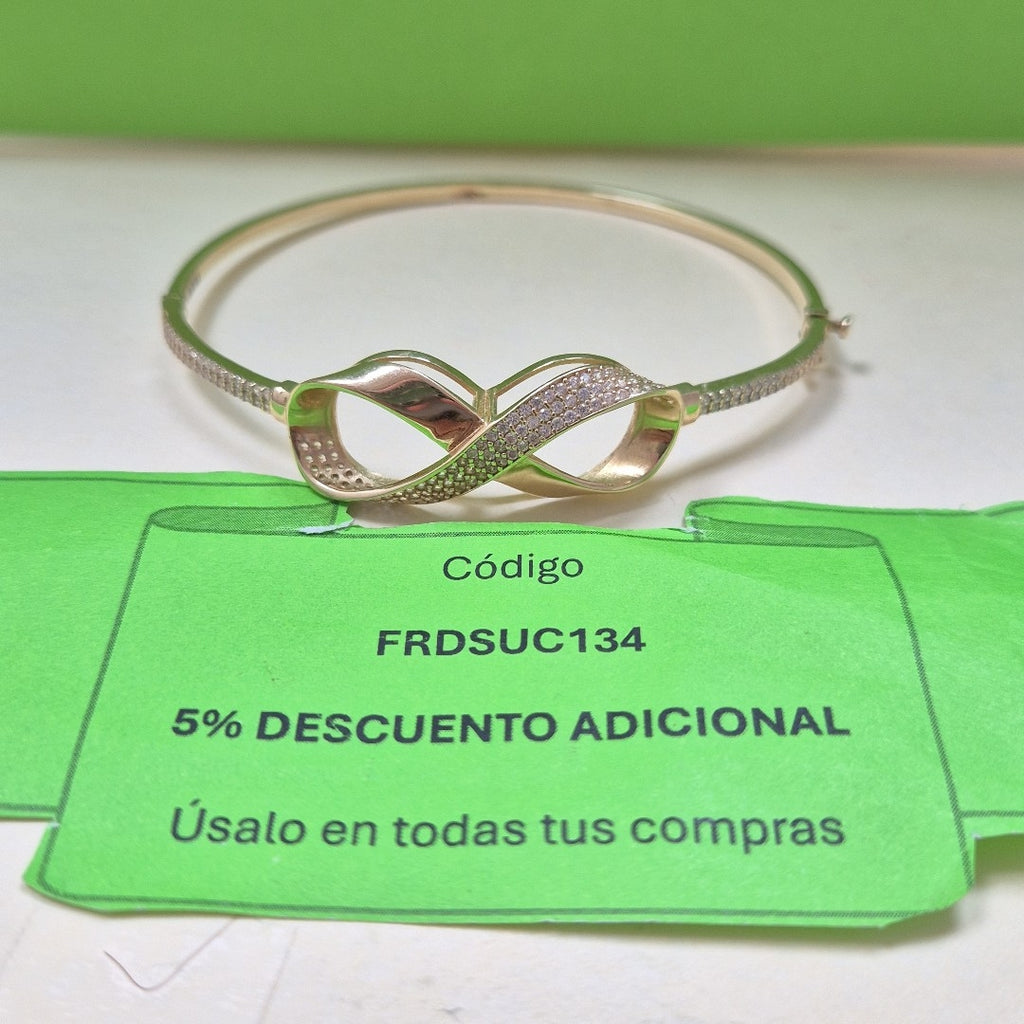 PULSERA RIGIDA ORO 10 K 7 GRMS (SEMINUEVO)