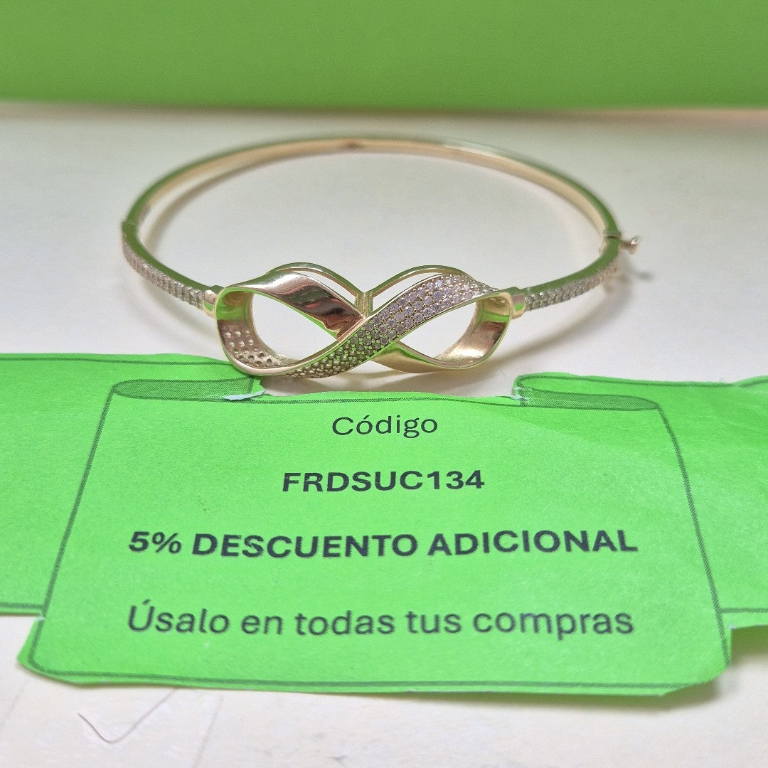 PULSERA RIGIDA ORO 10 K 7 GRMS (SEMINUEVO)