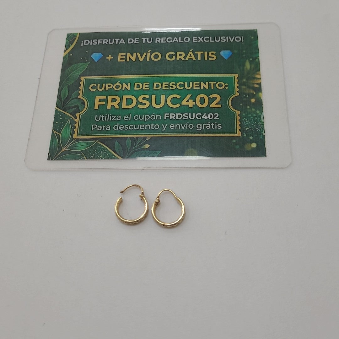 ARRACADAS PAR ORO 10 K 0.7 GRMS (SEMINUEVO)