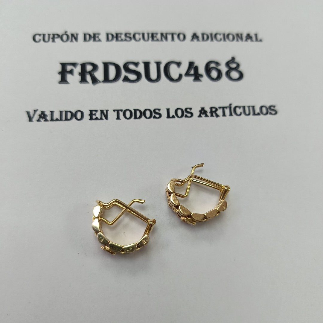 ARETES PAR ORO 18 K 10.1 GRMS (SEMINUEVO)