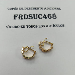 ARETES PAR ORO 18 K 10.1 GRMS (SEMINUEVO)