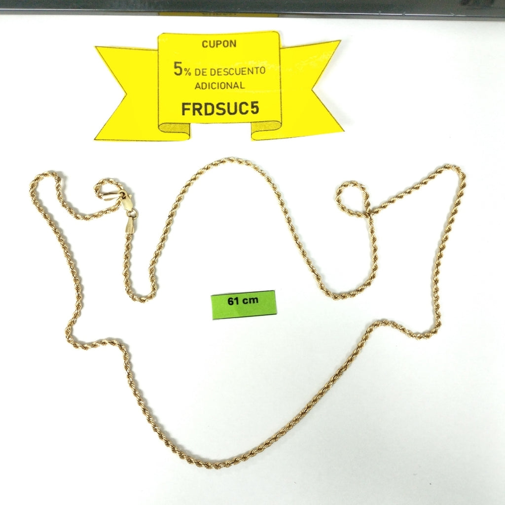 CADENA ORO 14 K 3.6 GRMS (SEMINUEVO)