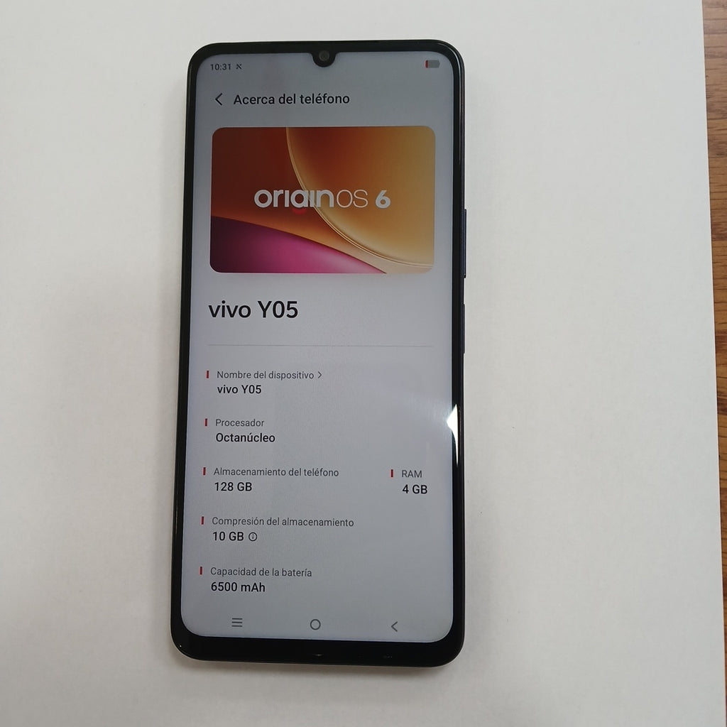 CELULAR VIVO Y05 V2556 (2026) 128 GB 4 GB RAM (SEMINUEVO)