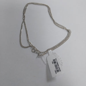 CADENA TEJIDO BARBADO PLATA .925 55 CM 5.5 GR (NUEVO)