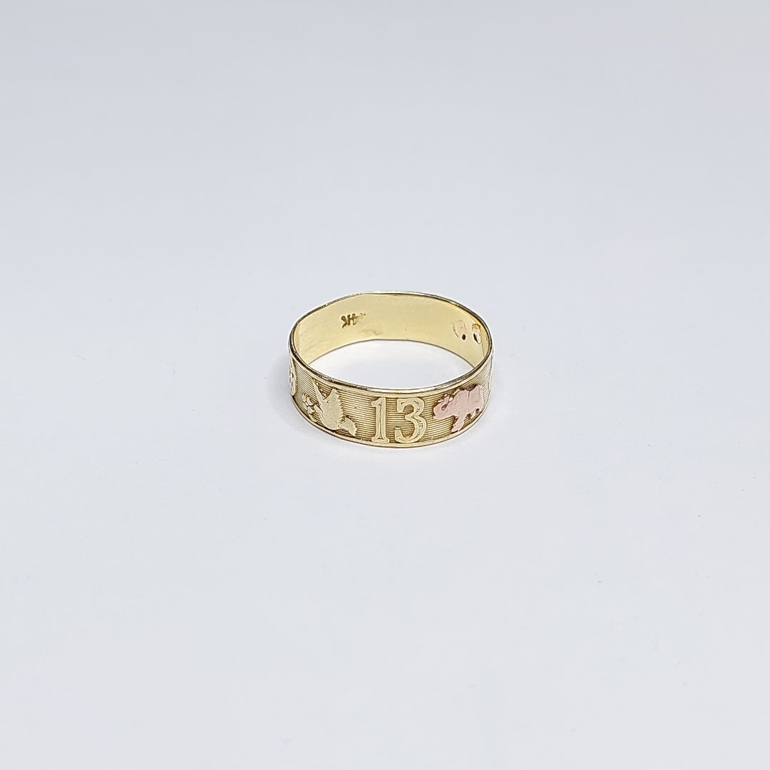 ARGOLLA DE LA SUERTE ORO 14 K 2,50 GRMS (SEMINUEVO)