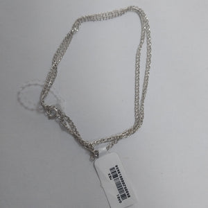 CADENA TEJIDO ESLABONES PLATA .925 55 CM 3.9 GR (NUEVO)