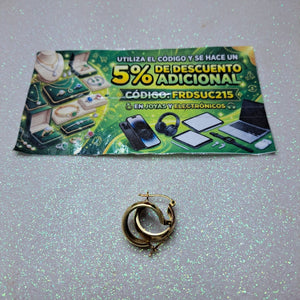 ARRACADAS PAR ORO 10 K 1.7 GRMS (SEMINUEVO)
