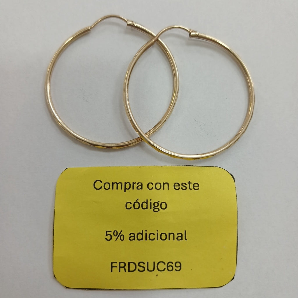 ARRACADAS PAR ORO 10 K 2.4 GRMS (SEMINUEVO)