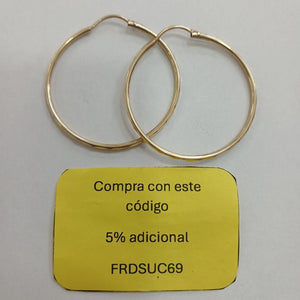 ARRACADAS PAR ORO 10 K 2.4 GRMS (SEMINUEVO)