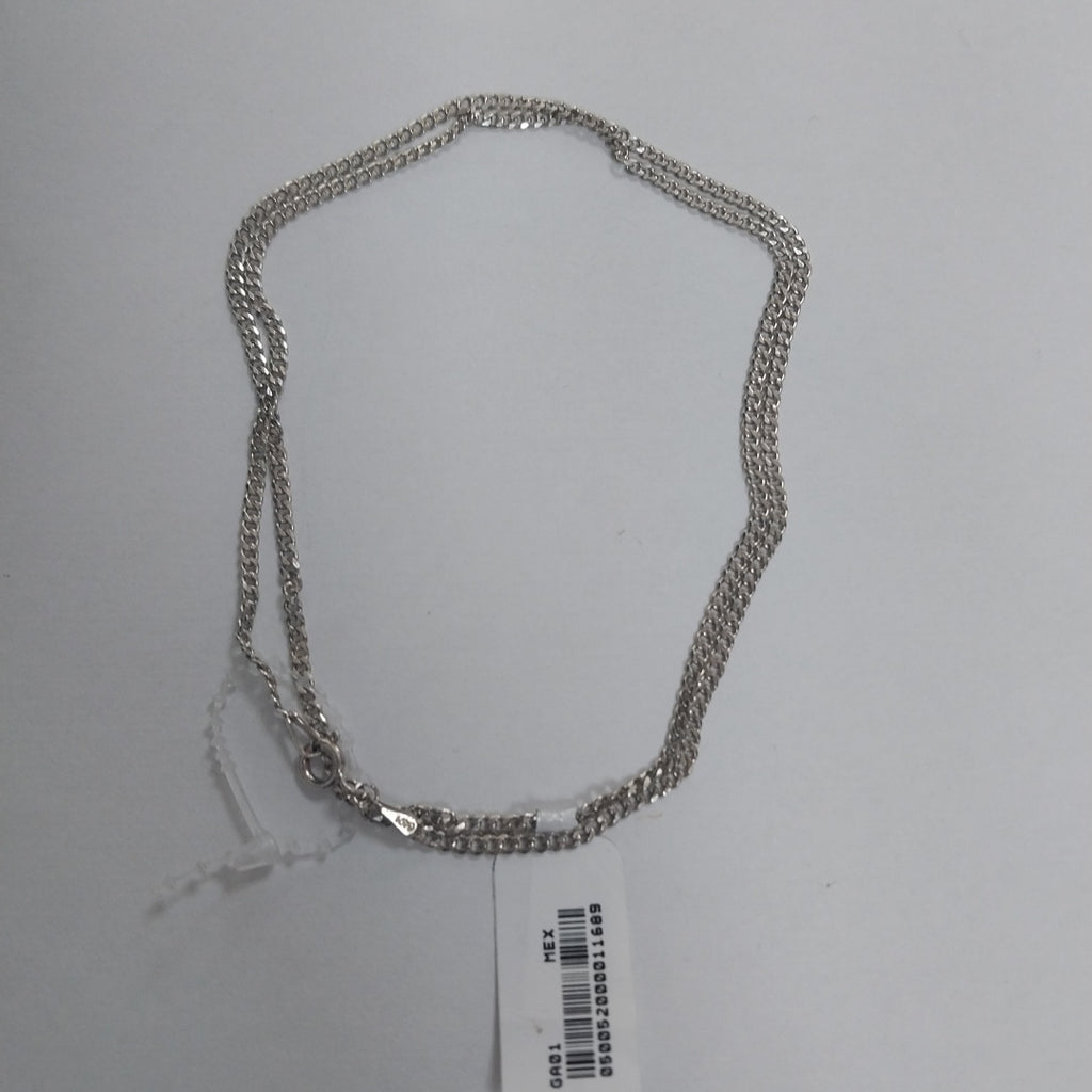 CADENA TEJIDO BARBADO PLATA .925 55 CM 5.3 GR (NUEVO)