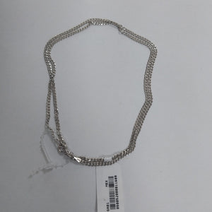 CADENA TEJIDO BARBADO PLATA .925 55 CM 5.3 GR (NUEVO)