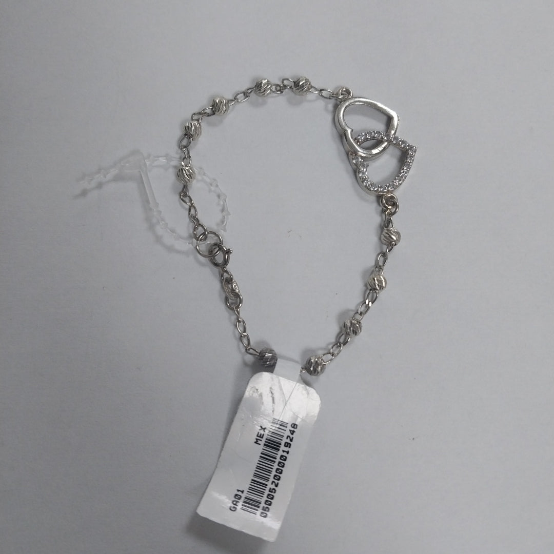 PULSERA TEJIDO TEJIDO ESPECIAL PLATA .925 18 CM 4 GR (NUEVO)