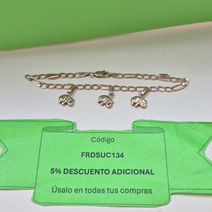 DIJE, PULSERA ORO 10 K 4.5 GRMS (SEMINUEVO)