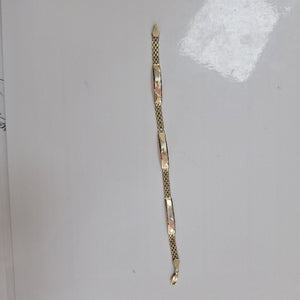 PULSERA ORO COMBINADO 10 K 4.2 GRMS (SEMINUEVO)