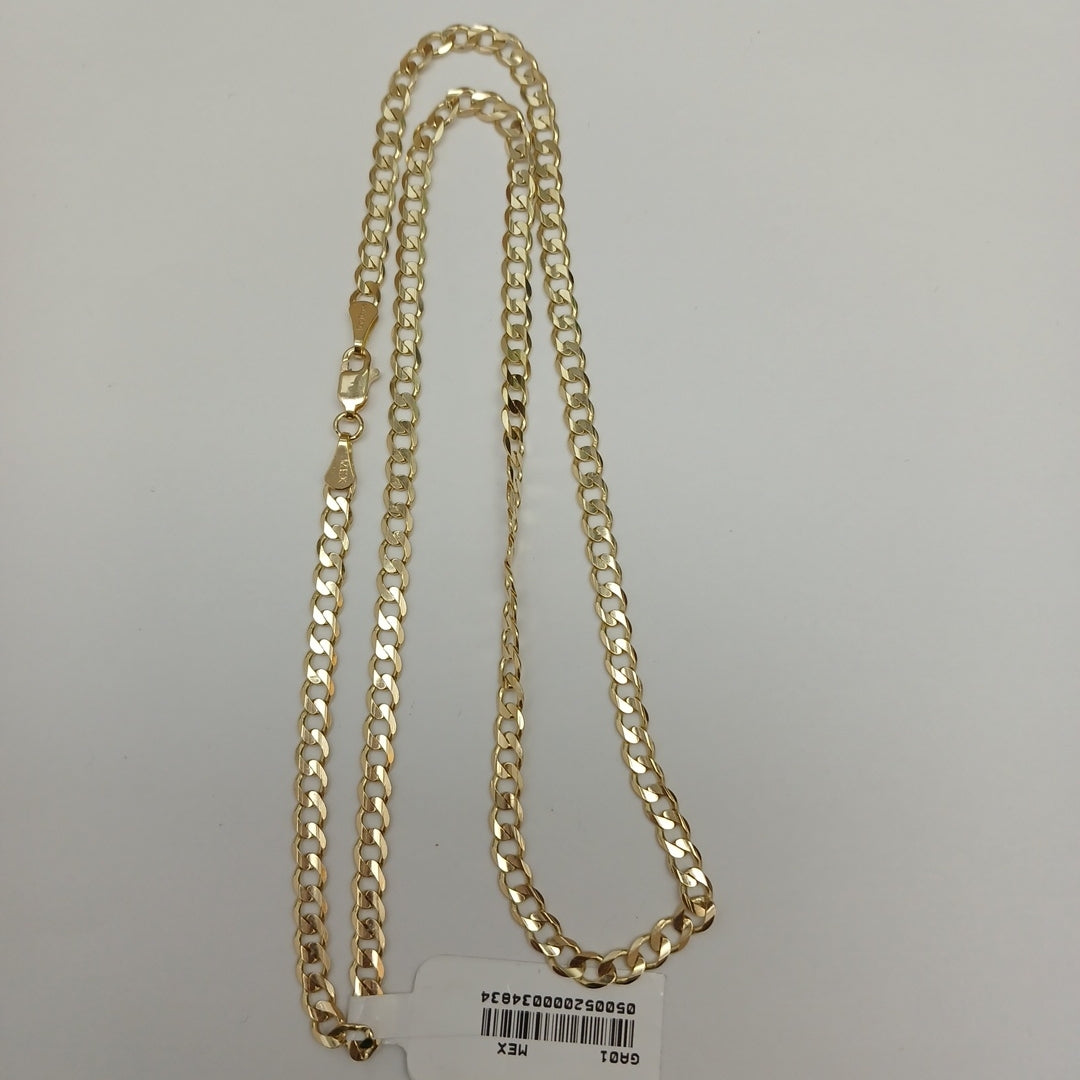 CADENA BARBADA 14K 55 CM 12.6 GR (NUEVO)