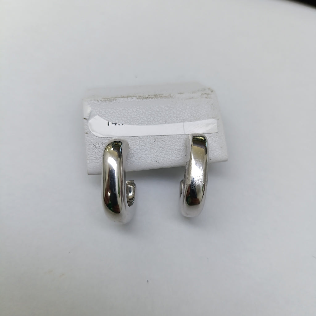 ARRACADAS PAR ORO, ORO BLANCO 14 K 3 GRMS (SEMINUEVO)