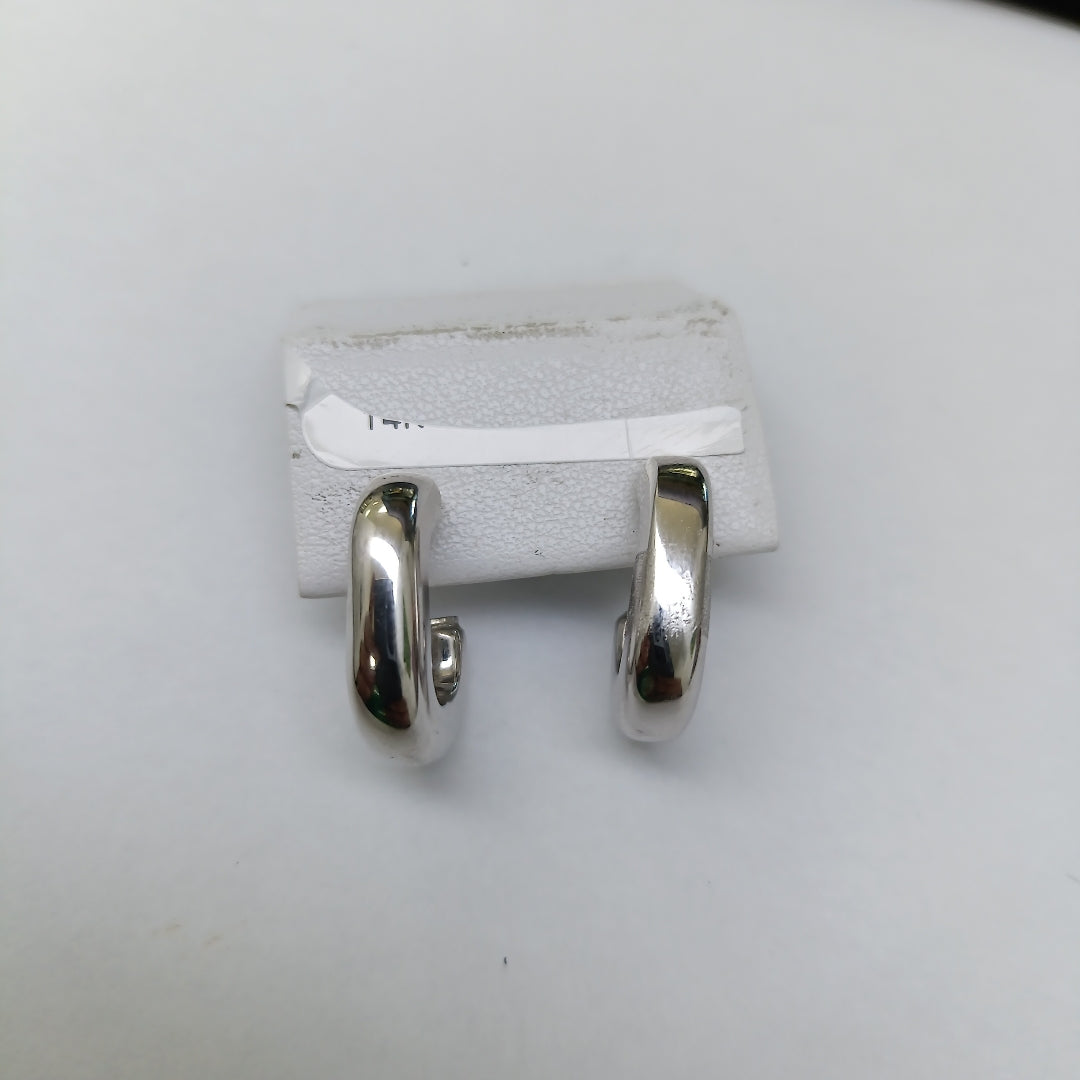 ARRACADAS PAR ORO, ORO BLANCO 14 K 3 GRMS (SEMINUEVO)