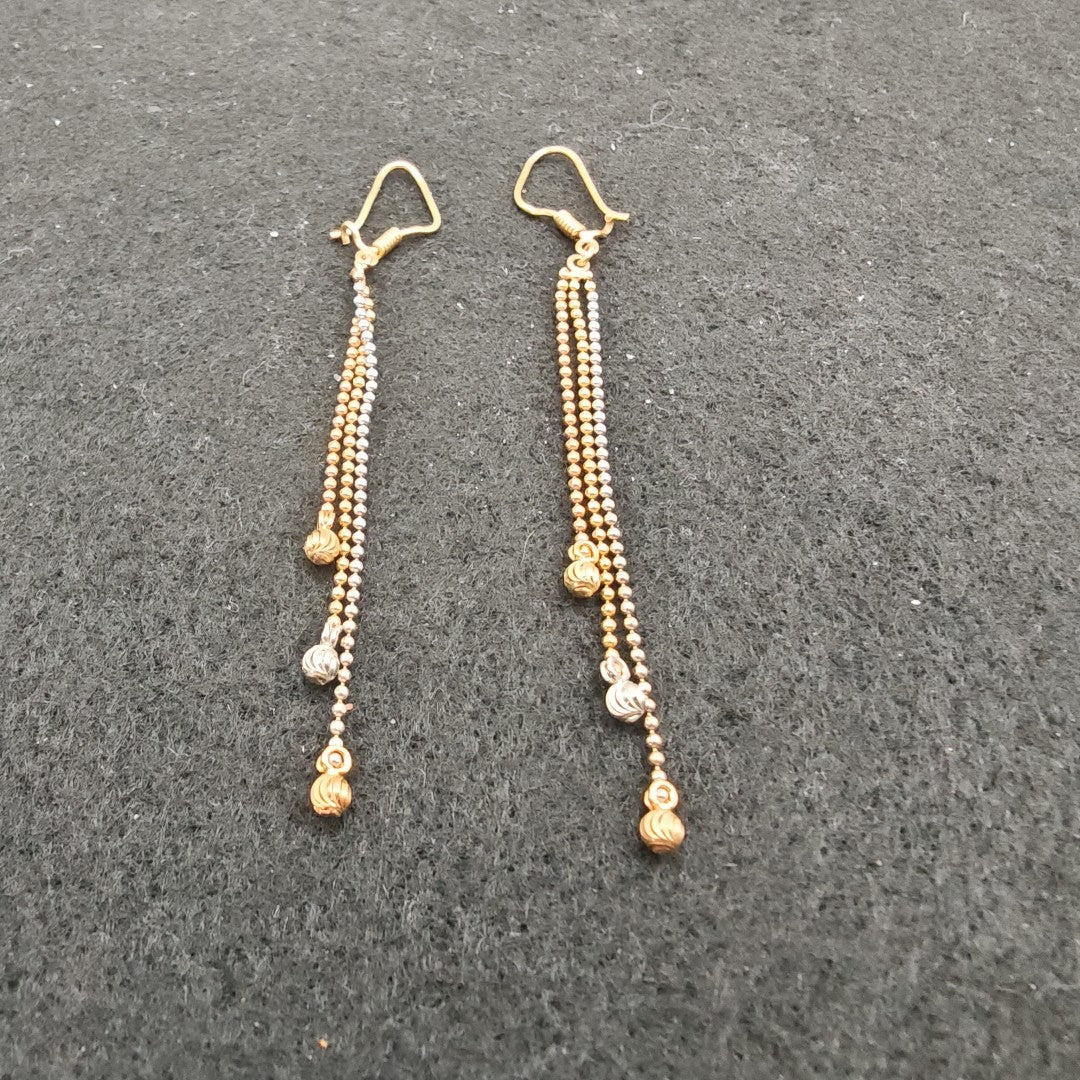 ARETES PAR ORO 14 K 3.1 GRMS (SEMINUEVO)