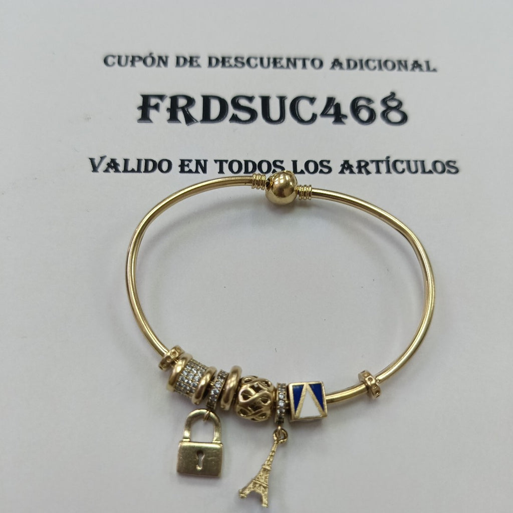 PULSERA RIGIDA ORO 10 K 10.5 GRMS (SEMINUEVO)
