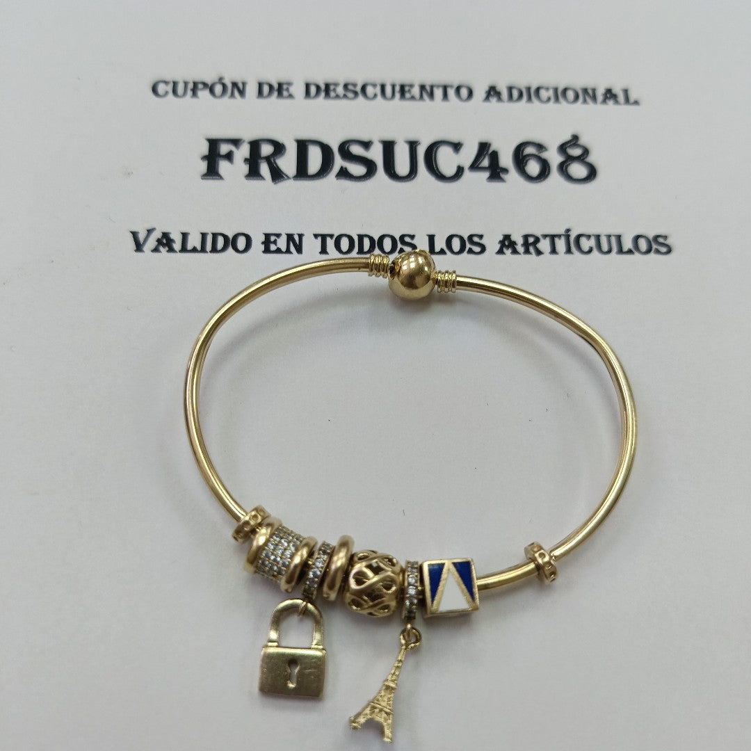 PULSERA RIGIDA ORO 10 K 10.5 GRMS (SEMINUEVO)