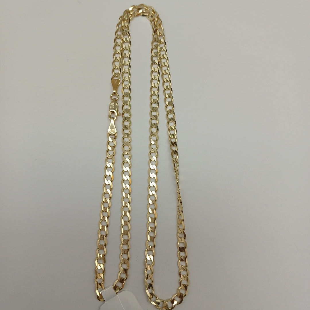 CADENA BARBADA 14K 55 CM 12.6 GR (NUEVO)