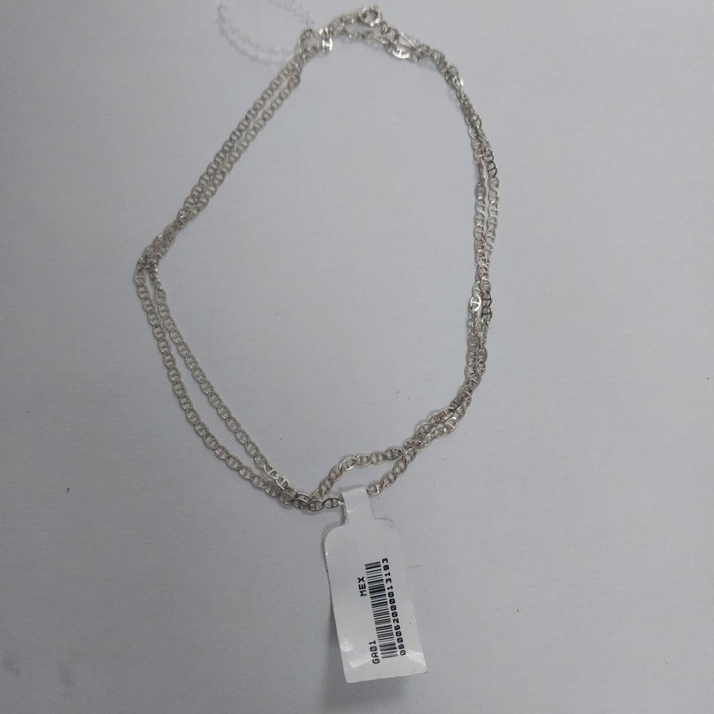 CADENA TEJIDO GUCHI PLATA .925 60 CM 3.7 GR (NUEVO)