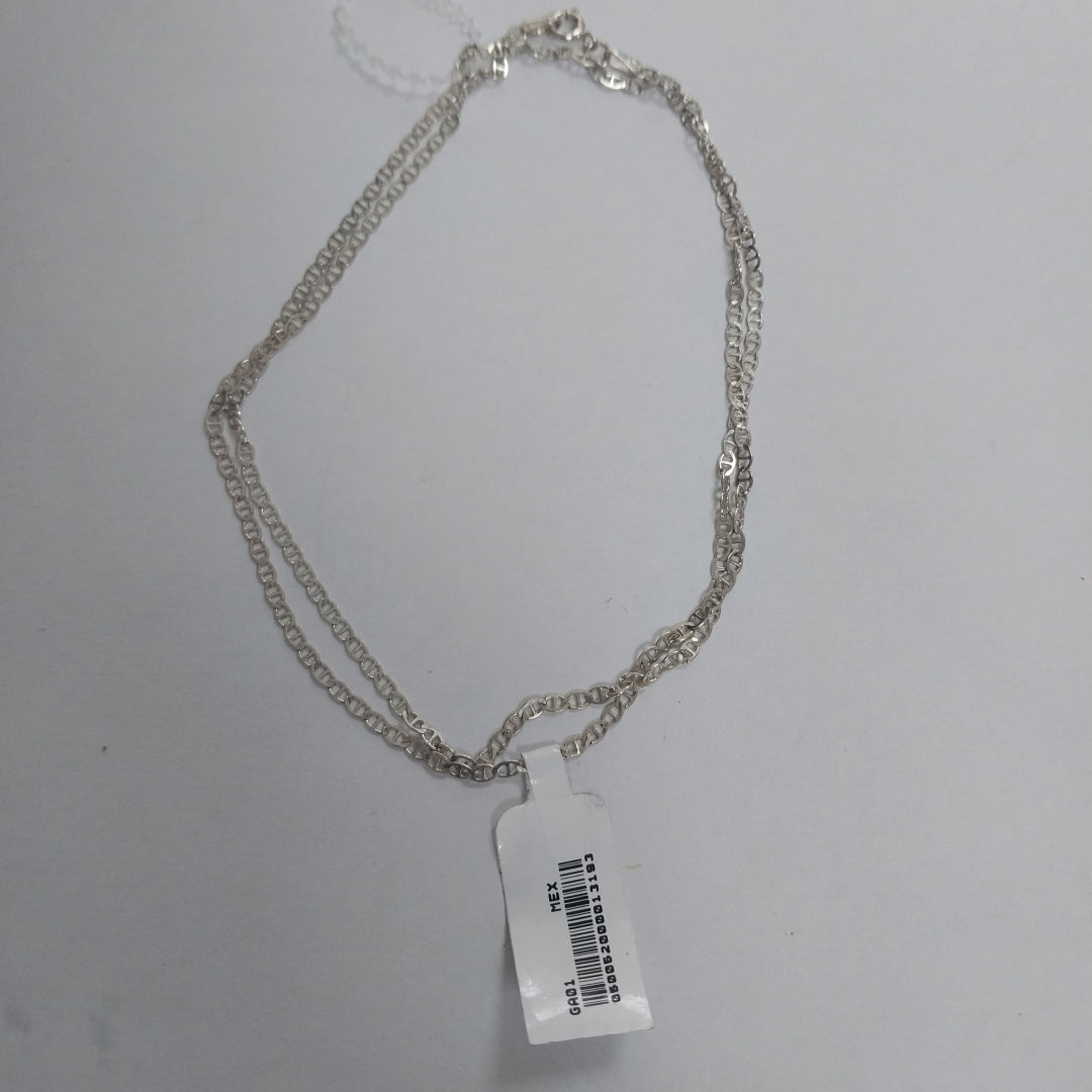 CADENA TEJIDO GUCHI PLATA .925 60 CM 3.7 GR (NUEVO)