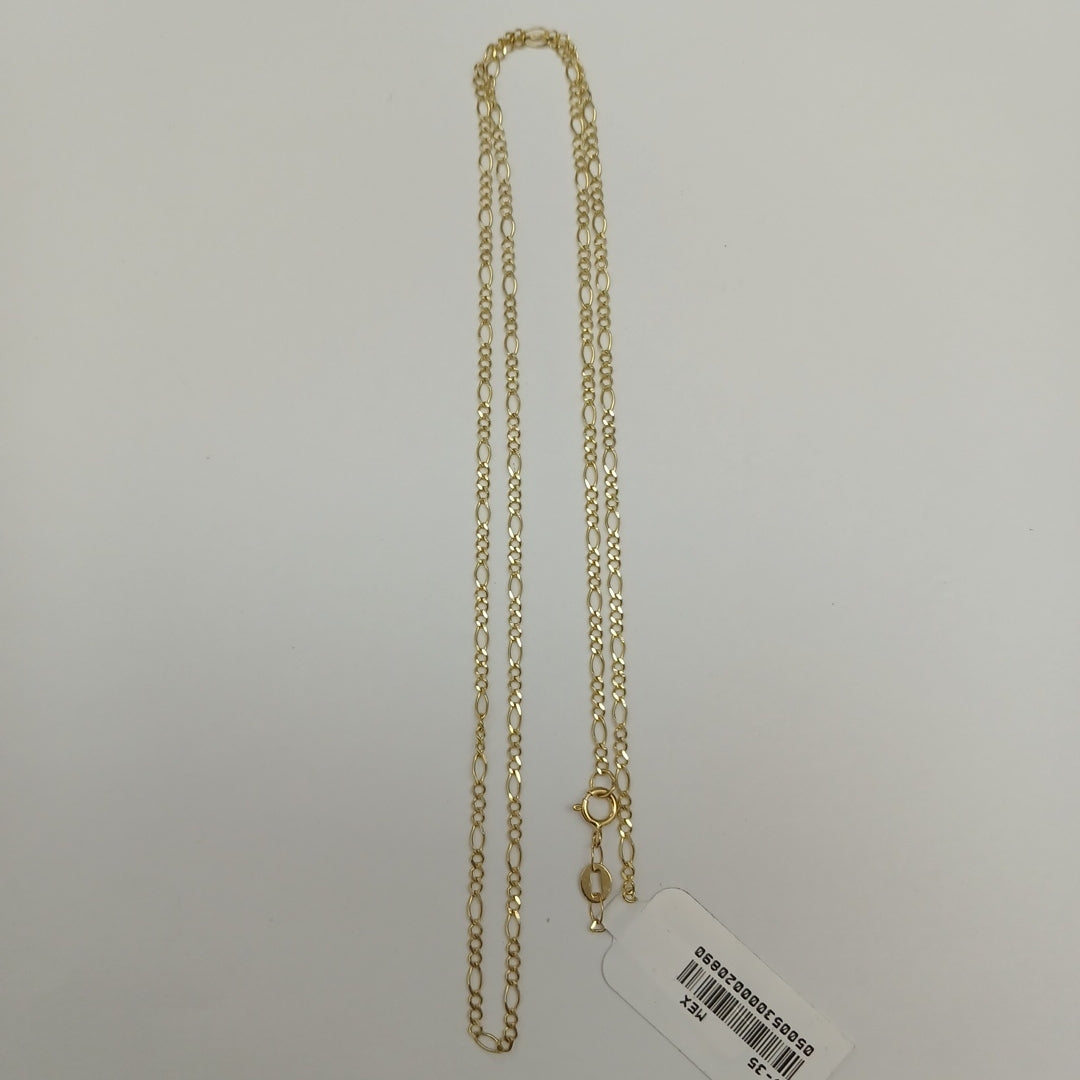 CADENA TEJIDO 3X1 14K 55 CM 2.3 GR (NUEVO)
