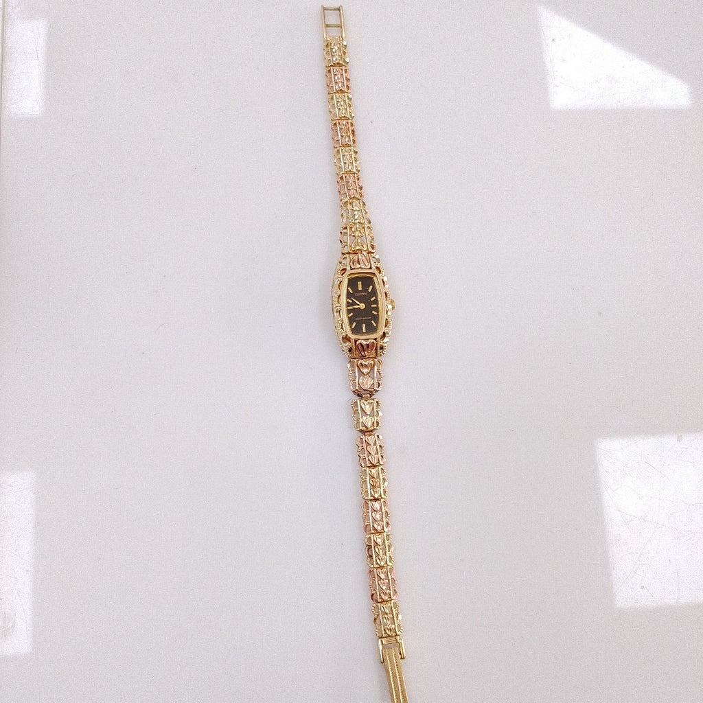 RELOJ CAJA Y PULSO ORO ORO 14 K 20.6 GRMS (SEMINUEVO)