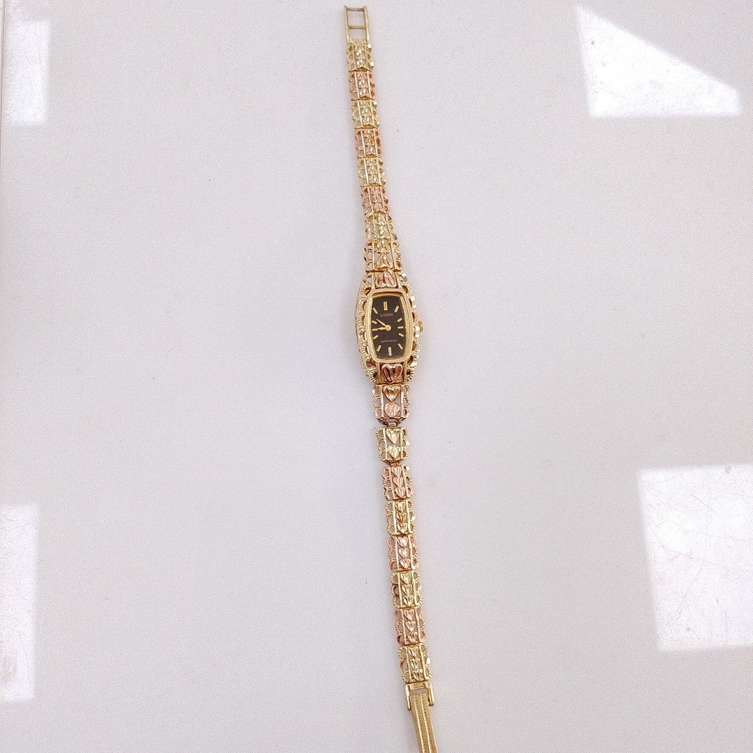 RELOJ CAJA Y PULSO ORO ORO 14 K 20.6 GRMS (SEMINUEVO)