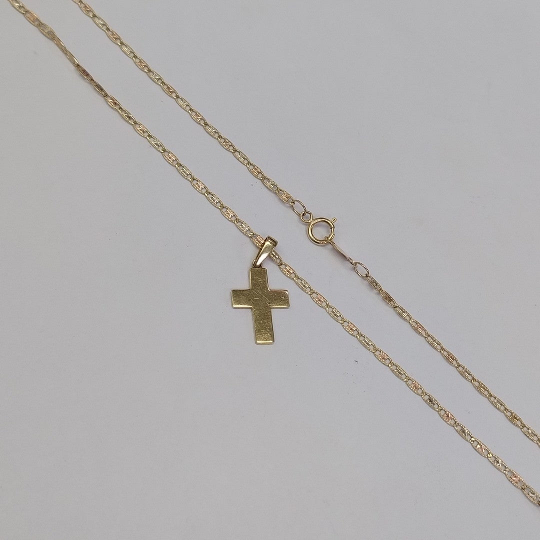 CADENA, CRUZ ORO 10 K 3.2 GRMS (SEMINUEVO)